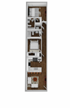 floor plan option in our apartment in Hurst, TX